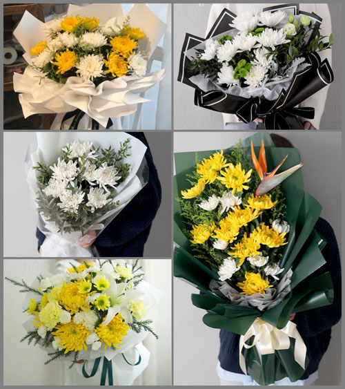 江苏扬州邗江区瓜洲镇白事花束代送